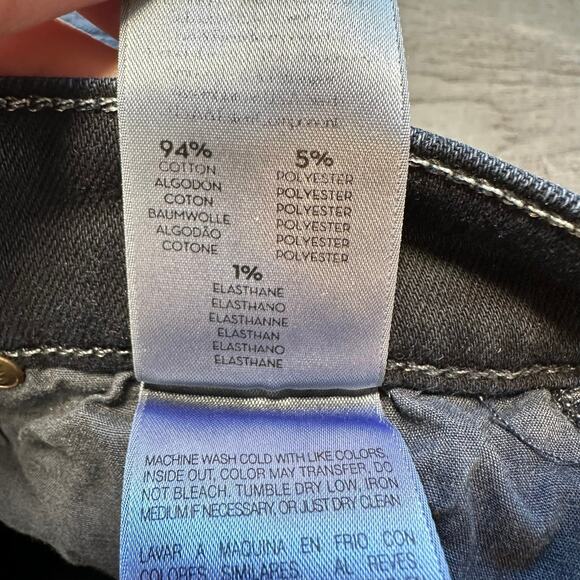 Mother The Stunner Zip Two Step Fray Jean Last Call Dark 25 Skinny - Picture 10 of 16